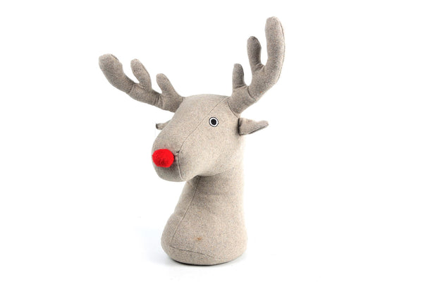 REINDEER STAG FACE DOOR STOP HOME DECORATION. XMN0666
